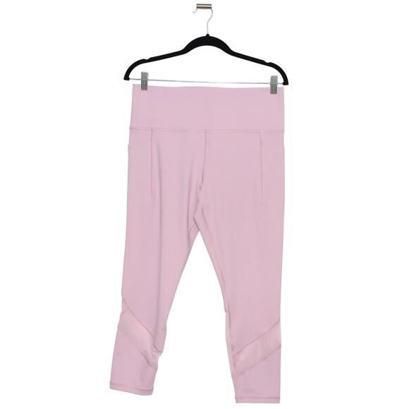 Athleta Salutation Stash High Rise Mesh 7/8 Legging Begonia Pink Size Large NWT - Picture 1 of 7